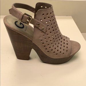 Beige platform(ish) heels